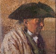 Adolph von Menzel Peasant with a Three-Cornered Hat USA oil painting reproduction